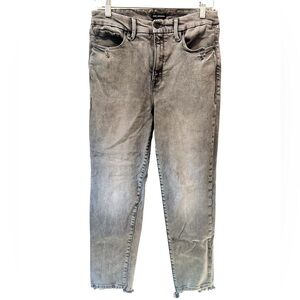 Good American Grey Distressed Skinny Jeans 8/29